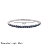 عصفور كريستال انسيال فضة تنس عيار 925 علي شكل مرصع بفصوص الزركون السوداء - BD0171-P